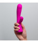 Розовый интерактивный вибратор Kiiroo Ohmibod Fuse - 18 см.