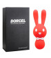 Оранжевый вибростимулятор-зайчик Dorcel - 16 см.