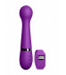 Фиолетовый вибромассажер Kegel Wand - 18,5 см.