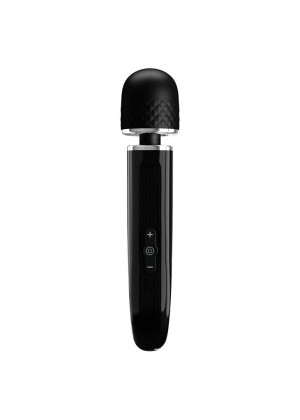 Черный вибратор-жезл Charming Massager Plus - 29 см.
