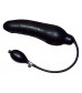 Латексный фаллоимитатор с функцией подкачки Black Latex Balloon - 23 см.
