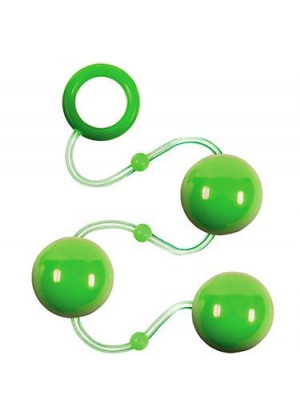 Зеленые анальные шарики Renegade Pleasure Balls