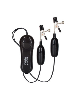 Зажимы на соски Vibrating Nipple Clamps с вибрирующими подвесками