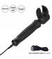 Черный вибромастурбатор Masturwand Vibrating Stroker