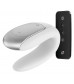 Белый вибромассажёр для пар Satisfyer Double Fun