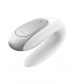 Белый вибромассажёр для пар Satisfyer Double Fun