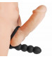 Насадка для двойного проникновения Double Fun Cock Ring with Double Penetration Vibe