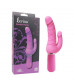 Розовый вибратор Levina Double Penis - 21,5 см.