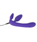 Фиолетовый безремневой вибрострапон Vibrating Strapless Strap-On