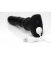 Черный вибратор с волнообразным движением Silicone Vibrating   Squirming Plug with Remote Control - 19,5 см.