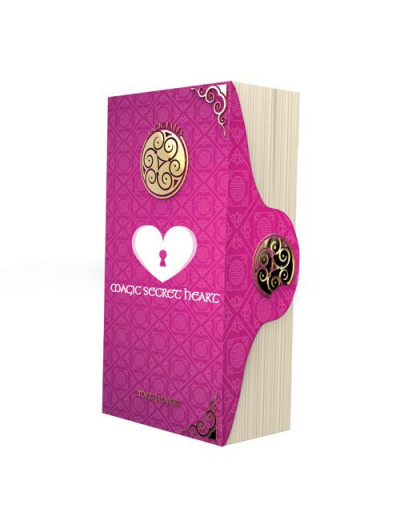 Розовый рельефный вибратор MAGIC TALES SECRET HEART - 21 см.