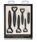 Набор вагинальных расширителей с вибропулей Silicone Vaginal Dilator Set