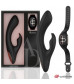 Черно-золотой вибратор-кролик с пультом-часами Anne s Desire Rabbit Vibe Wireless Watchme - 20,5 см.