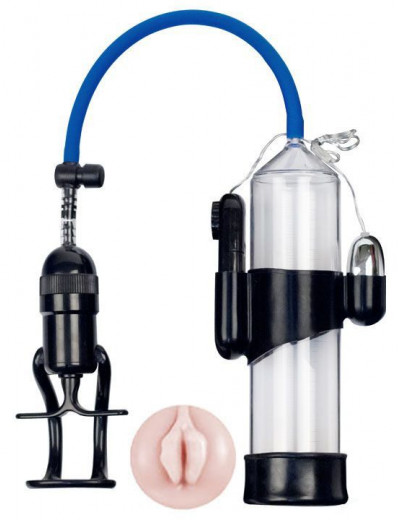 Вакуумная помпа Eroticon PUMP X7 с мини-вагиной и вибрацией