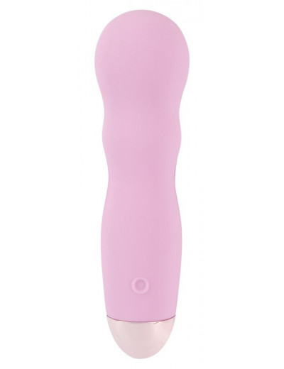 Нежно-розовый мини-вибратор Cuties Mini - 12,4 см.