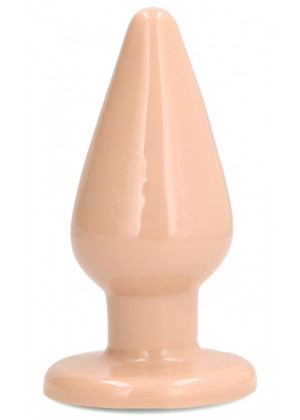 Телесная анальная пробка с самолубрикацией 5 Inch - 14 см.