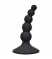 Чёрная анальная пробка Ribbed Plug Black - 10,5 см.