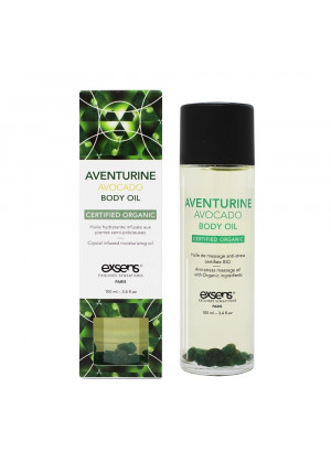 Органическое массажное масло AVENTURINE AVOCADO - 100 мл.