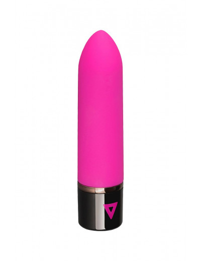 Розовый силиконовый мини-вибратор Lil Bullet - 10 см.