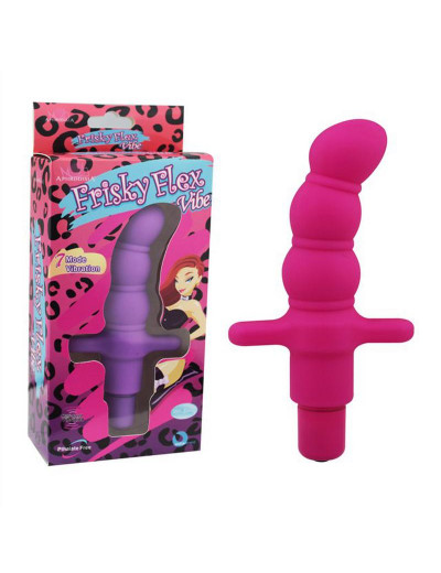 Розовый мини-вибратор Frisky Flex Vibe - 11,9 см.