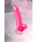 Розовый реалистичный фаллоимитатор Fush - 18 см.