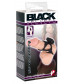 Чёрная насадка на пенис с вибропулей BLACK VELVETS