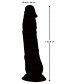 Прозрачный фаллоимитатор Clear Dildo на присоске - 22,5 см.