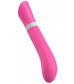 Розовый G-стимулятор с вибрацией Bgood Deluxe Curve - 19,3 см.