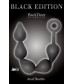 Чёрная анальная цепочка Black Edition Anal Super Beads - 40 см.