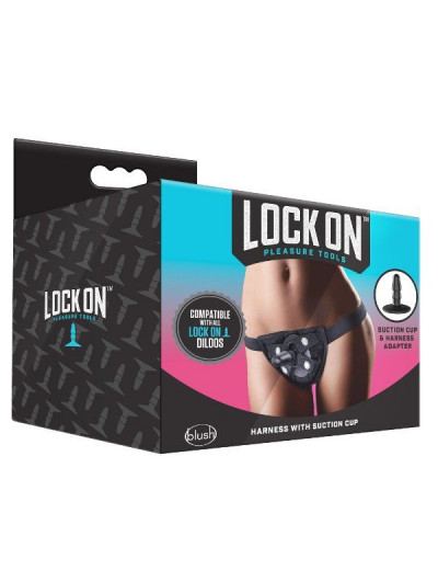 Черные трусики харнесс Strap On Harness