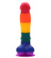 Разноцветный фаллоимитатор-реалистик COLOURFUL DILDO - 17,5 см.