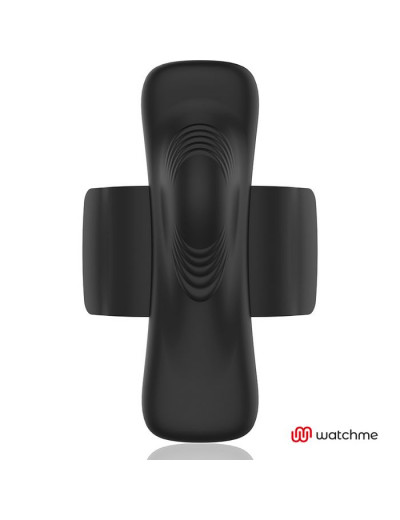 Черно-золотая вибровкладка в трусики с пультом-часами Anne s Desire Vibro Panty Wireless Watchme