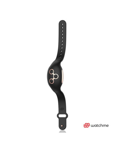 Черно-золотая вибровкладка в трусики с пультом-часами Anne s Desire Vibro Panty Wireless Watchme