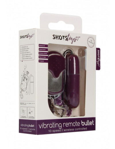 Фиолетовый вибростимулятор  Remote Vibrating Bullet