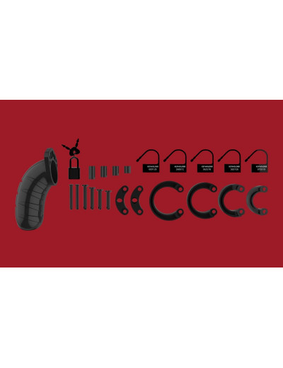 Черный мужской пояс верности Model 04 Chastity