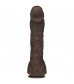 Коричневый фаллоимитатор-гигант Prince Yahshua ULTRASKYN 10.5” Cock with Removable Vac-U-Lock Suction Cup - 27,4 см.