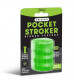 Зеленый портативный мастурбатор Zolo Original Pocket Stroker
