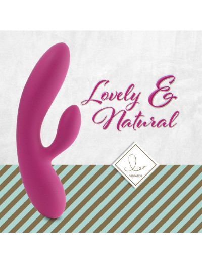 Розовый вибратор-кролик Lea Rabbit Vibrator - 20,2 см.