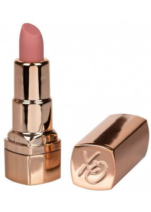 Золотистый вибратор-помада с бежевым мягким кончиком Hide   Play Rechargeable Lipstick