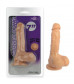 Телесный фаллоимитатор 7 inch Carved Dong - 18 см.