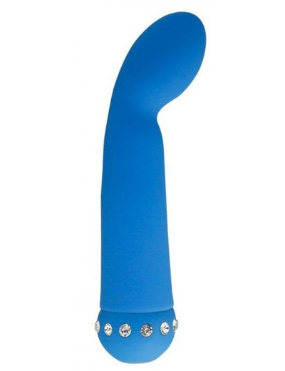Голубой вибратор SPARKLE SUCCUBI  BLISS G VIBE - 14,2 см.