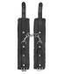 Черные наручники Plush Leather Hand Cuffs