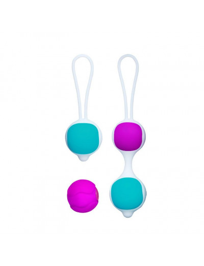 Разноцветные вагинальные шарики Orgasmic balls silicone