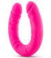 Розовый двусторонний фаллоимитатор 18 inch Silicone Slim Double Dong - 45,7 см.