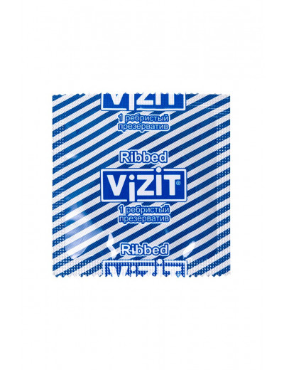 Ребристые презервативы VIZIT Ribbed - 3 шт.