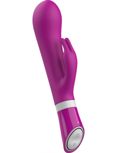 Ярко-розовый вибратор-кролик Bwild Deluxe Bunny - 19,3 см.