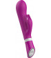 Ярко-розовый вибратор-кролик Bwild Deluxe Bunny - 19,3 см.