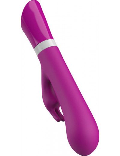 Ярко-розовый вибратор-кролик Bwild Deluxe Bunny - 19,3 см.