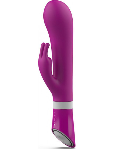 Ярко-розовый вибратор-кролик Bwild Deluxe Bunny - 19,3 см.