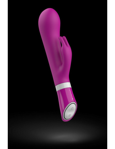 Ярко-розовый вибратор-кролик Bwild Deluxe Bunny - 19,3 см.